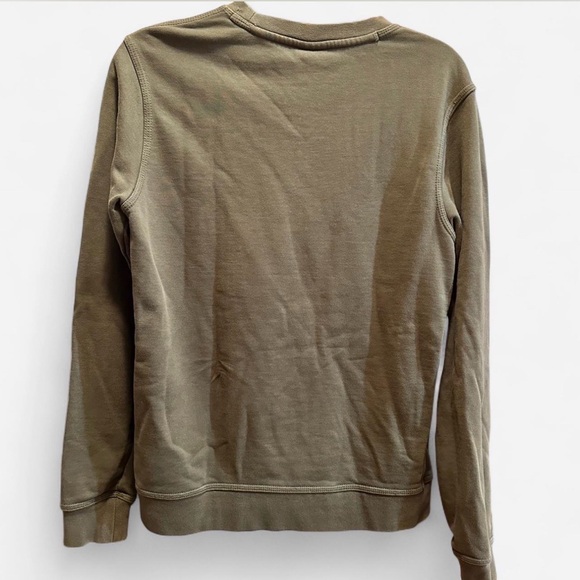 Nike Classic Olive Crewneck Cotton Sweater Womens Medium - Picture 6 of 6